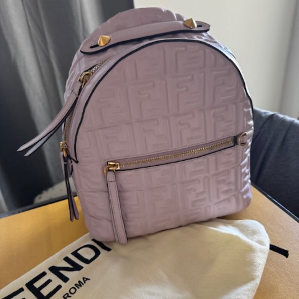 Fendi Nappa Mini Backpack Lilac